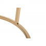 Круглый журнальный столик с мраморным стеклом и золотым металлическим каркасом 47ED-07901 в интернет-магазине «Зеркала с подсветкой» фото