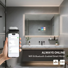 Умное Smart зеркало с контурной подсветкой и сенсорным экраном с Android OS SM003-1 1200х800 мм 