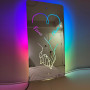 Зеркало с логотипом компании с неоновой RGB подсветкой E071 в интернет-магазине «Зеркала с подсветкой» фото