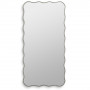 Зеркало в серебряной волнистой раме Fancy L Silver (Фэнси) Smal 60*120 см в интернет-магазине «Зеркала с подсветкой» фото