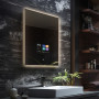 Умное Smart зеркало с подсветкой и сенсорным экраном с Android OS SM001-9 700х900 мм в интернет-магазине «Зеркала с подсветкой» фото