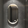 Овальное зеркало капсульной формы с задней подсветкой MM013 в интернет-магазине «Зеркала с подсветкой» фото