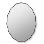 Овальное волнистое зеркало в чёрной раме Fancy Oval Black (Фэнси) Smal 60*80 см в интернет-магазине «Зеркала с подсветкой» фото