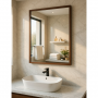 Зеркало в коричневой раме М013 в интернет-магазине «Зеркала с подсветкой» фото