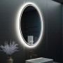 Овальное зеркало с LED подсветкой Омега 01 в интернет-магазине «Зеркала с подсветкой» фото
