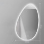 Зеркало-капля с задней фоновой светодиодной LED-подсветкой Верано-2 в интернет-магазине «Зеркала с подсветкой» фото