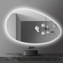 Зеркало-капля с задней фоновой светодиодной LED-подсветкой Верано-2 в интернет-магазине «Зеркала с подсветкой» фото