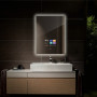 Умное Smart зеркало с подсветкой и сенсорным экраном с Android OS SM001-8 600х800 мм в интернет-магазине «Зеркала с подсветкой» фото