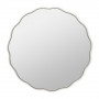 Круглое зеркало в серебряной волнистой раме Fancy S Silver (Фэнси) Smal Ø60 см в интернет-магазине «Зеркала с подсветкой» фото