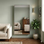 Настенное и напольное большое зеркало в полный рост в алюминиевой раме Хром RF016 в интернет-магазине «Зеркала с подсветкой» фото