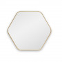 Шестиугольное зеркало в золотой тонкой раме Hexagon S Gold (Хексаген) Smal 60*54 см в интернет-магазине «Зеркала с подсветкой» фото